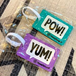 ☀️ POW! Yum! Novaferrum Luggage Tags (2 Tags Total)